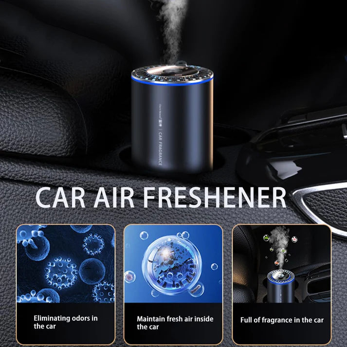 Car Air Purifier & Fragrance Diffuser – Smart LED Aroma Freshener