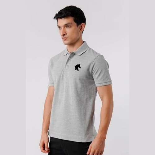 Auranza Heather Grey Polo shirt