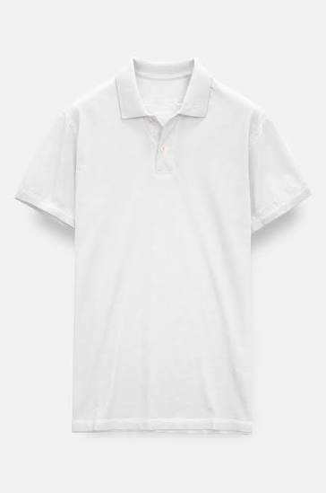 Slim fit White Polo Shirt
