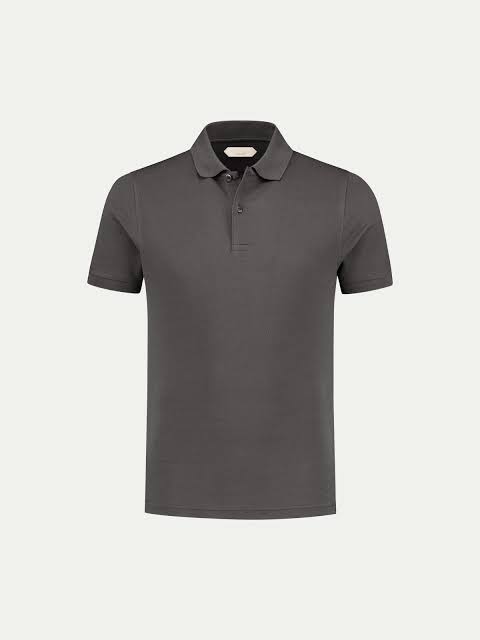 Slim fit charcoal grey Polo Shirt